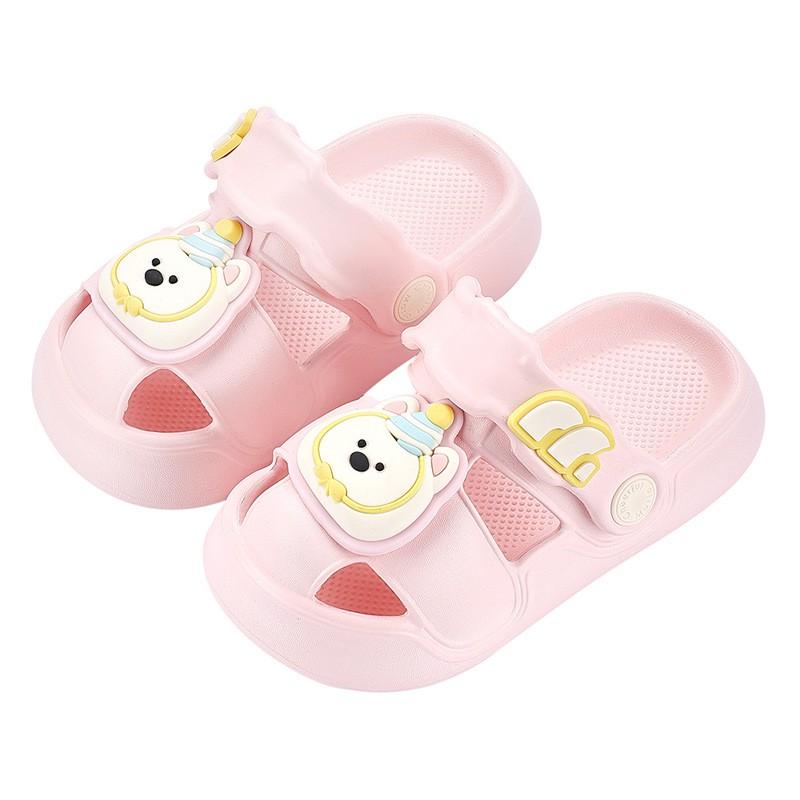 Kids Comfortable Clog Sandals Beach Pool Outdoor Play - Non-Slip Soft Sole Cartoon Design Unisex