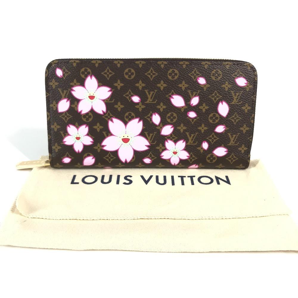 Louis Vuitton M13433 Мураками Такаси Монограмма Кошелек Zippy Вишня Блоссом Неиспользованный
