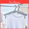 Portable Folding Travel Hanger Durable Plastic Clothes Dryer Rack Gray White