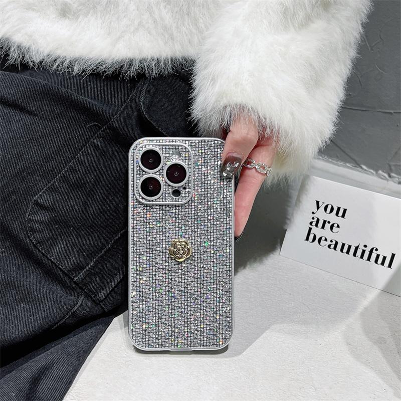 Роскошный чехол для телефона Flash Diamond для iPhone 16 15 14 13 12 11 Pro Max, модный противоударный чехол