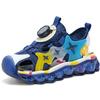 Детские пляжные сандалии с вращающимися кнопками, закрытым носком, препятствующим столкновениям, пляжные спортивные сандалии для девочек, сандалии для мальчиков
