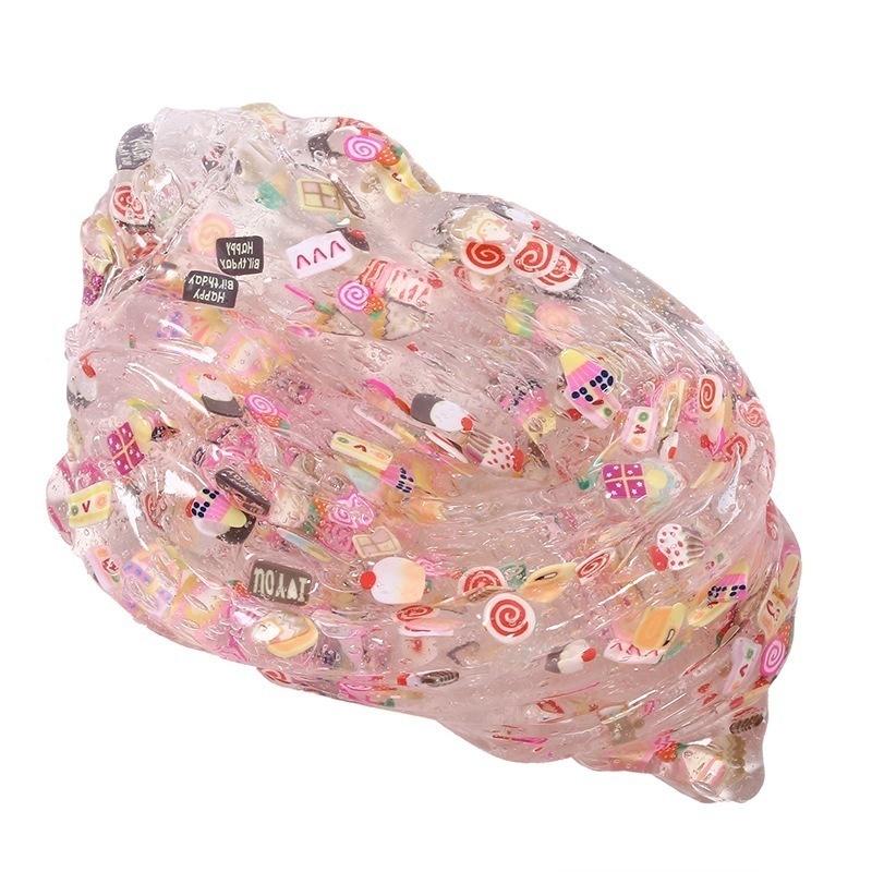 Non-Toxic Super Clear Crystal Fruit Slime for Kids Jelly Slime Mud 60ml