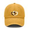[Washed Baseball Cap] Adult Unisex Smile Face Print Polyester Soft Fabric Breathable Adjustable Outdoor Sports For Casual Streetwear