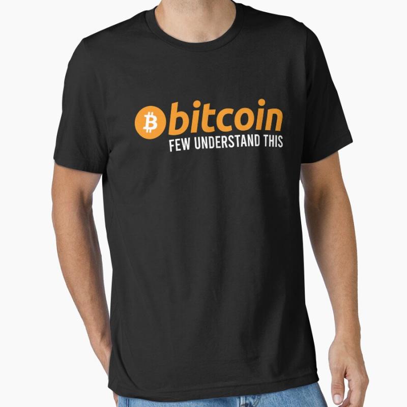 Биткоин Мало кто понимает эту крипто криптовалюту 100% хлопок печатная футболка для мужчин большого размера Взрослые топы S-6XL
