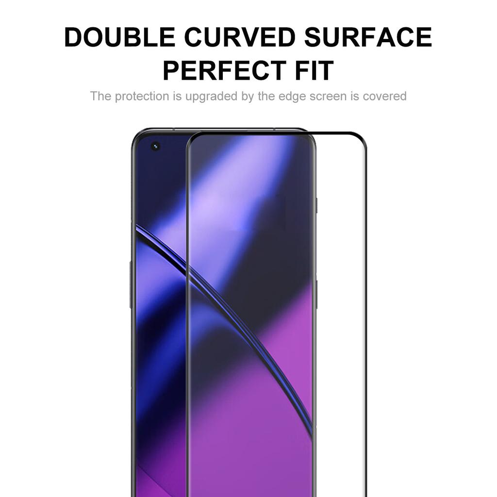 ENKAY HAT PRINCE for OnePlus 11 5G 0.26mm 3D Curved Full Glue Tempered Glass Film Anti-scratch Full Screen Protector