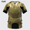 Medieval Armor 3D Print T Shirt Men's Casual Funny Round Neck Short-sleeved T-shirt Costumes Breathable Comfortable Top Tees