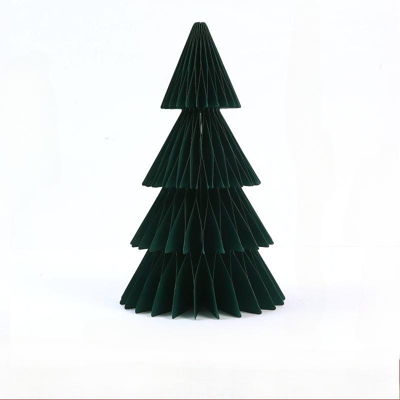 2 шт. Бумажная елка Сотовая елка 3D Рождественская сотовая настольная центральная композиция Украшения для рождественской вечеринки Бумажные елки