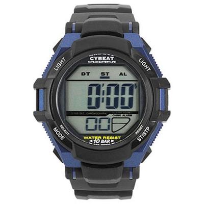 J-AXIS Мужская ACY11-BL (10-10 CYBEAT спортивные часы Sun Flame) Круглые часы из черной смолы цифровые