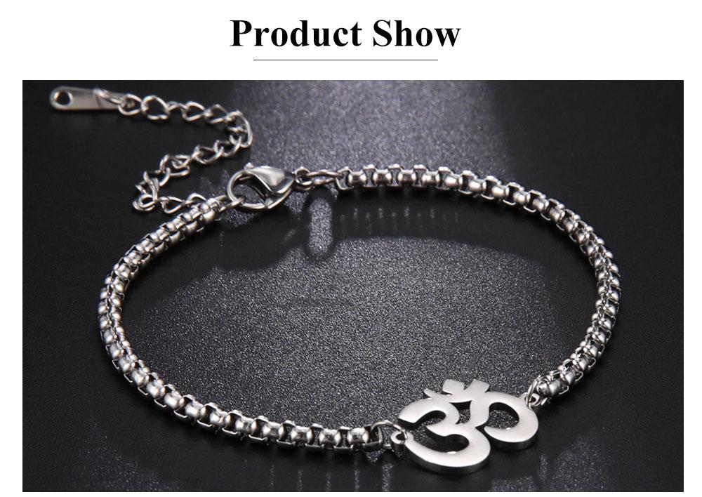 Cazador Stainless Steel Buddhism Hindu Yoga Om Hand Bracelets for Women Mother's DayBirthday Gifts Meditation Jewelry 2026