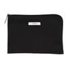 VIRINA Antibacterial and Made In Second Clutch Bag Women's Multi-Pouch, 100% Cotton, Antiviral, Japan, (Black)