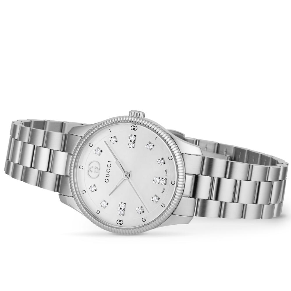 Gucci YA1265064 G-Timeless Женские часы с перламутровым циферблатом