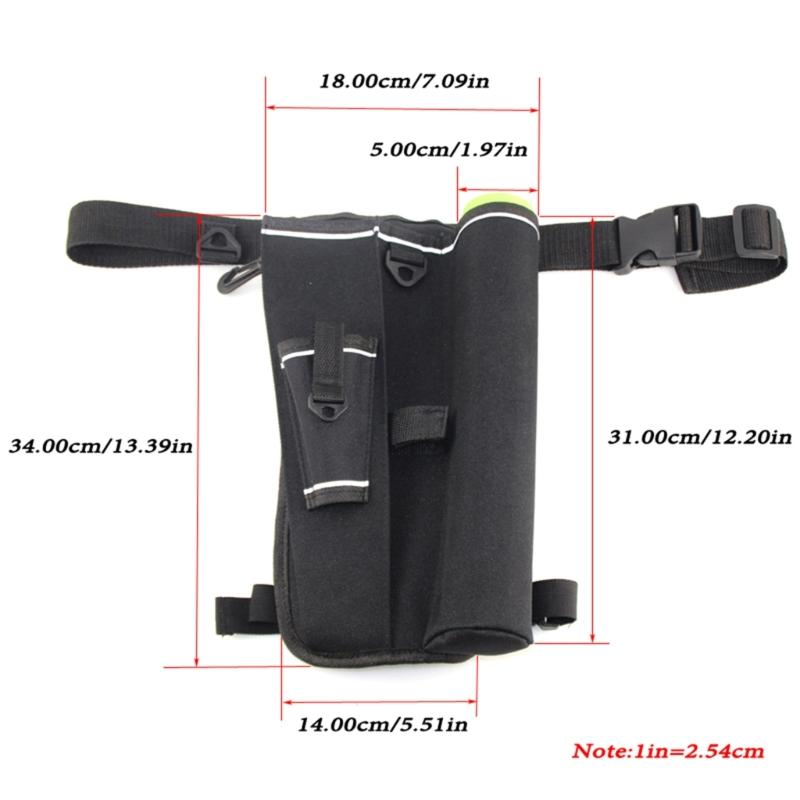 Lightweight Fishing Drop Leg Pack Adjustable Fishing Waist Pouch Easy to Use