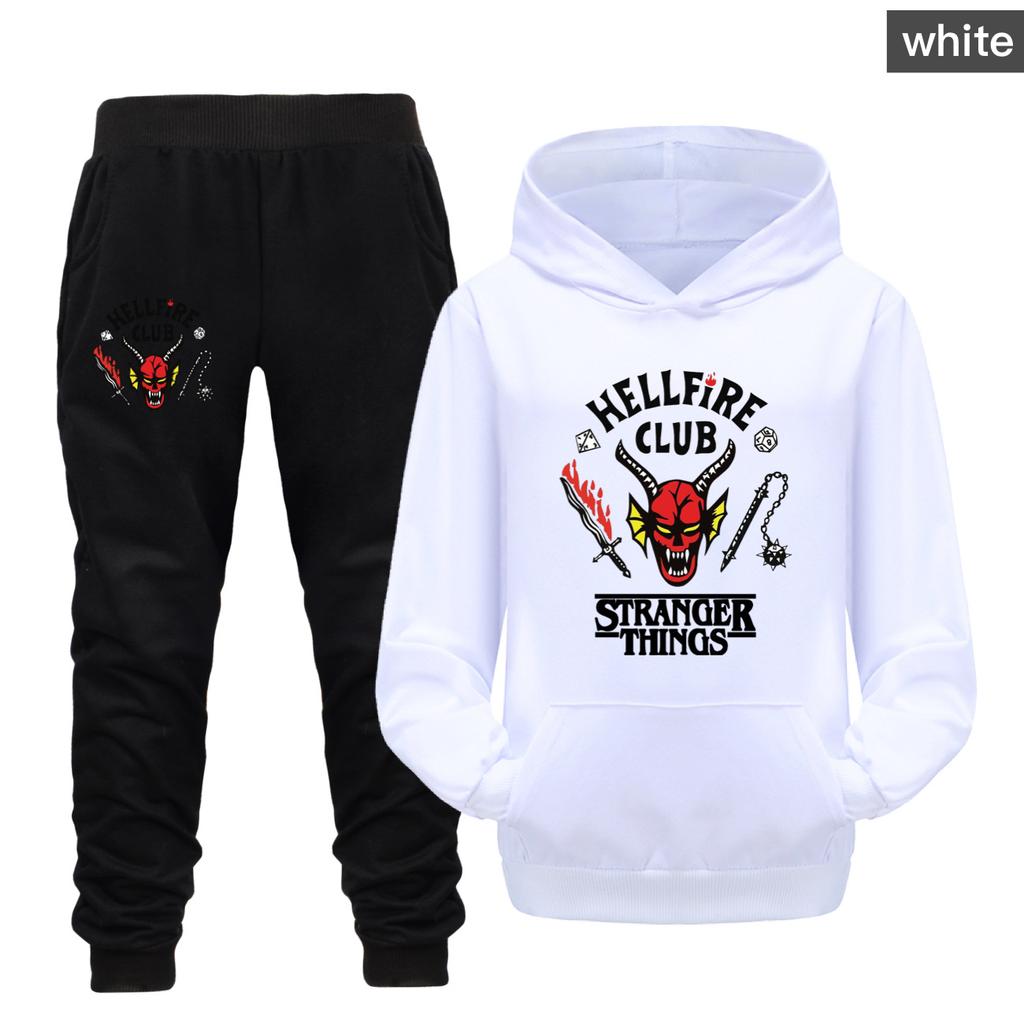 Children's Hooded Sweater Casual Suit Fashionable Loose Clothing Sets Girls