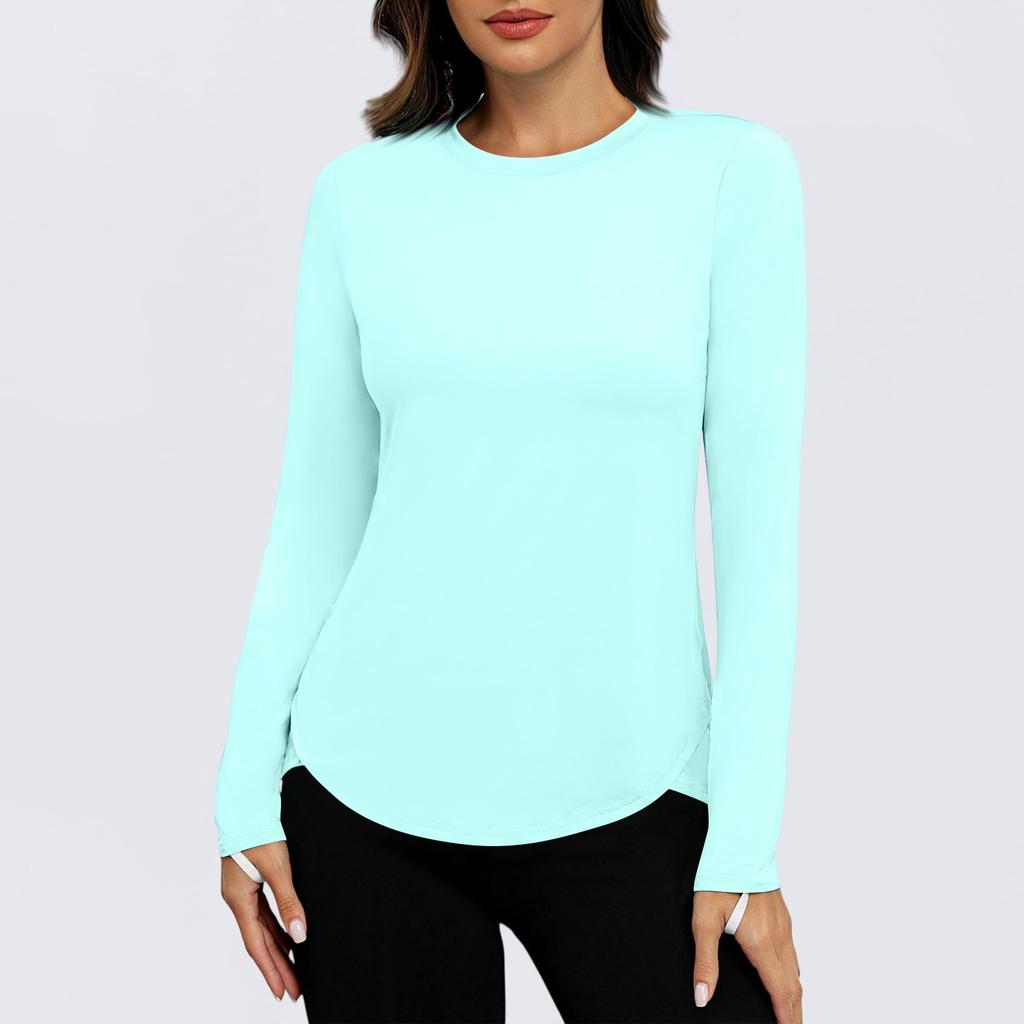 Женская рубашка Sunblock Ice Silk с длинным рукавом Upf 50+, легкая быстросохнущая футболка для походов