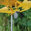 Metal 3D Windmill Wind Direction Compass Airplane Weathervane Garden Decoration Weather Vane