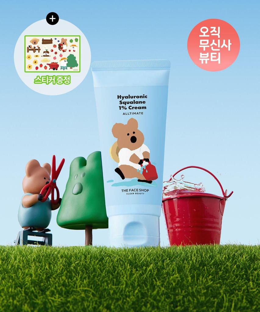 The Face Shop Крем Alltimate Hyaluronic Squalane 1% – Ультраувлажняющий охлаждающий увлажняющий бальзам