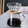 Стеклянная кофеварка Nordic Glass с деревянной подставкой | Многоразовая кофеварка с фильтром