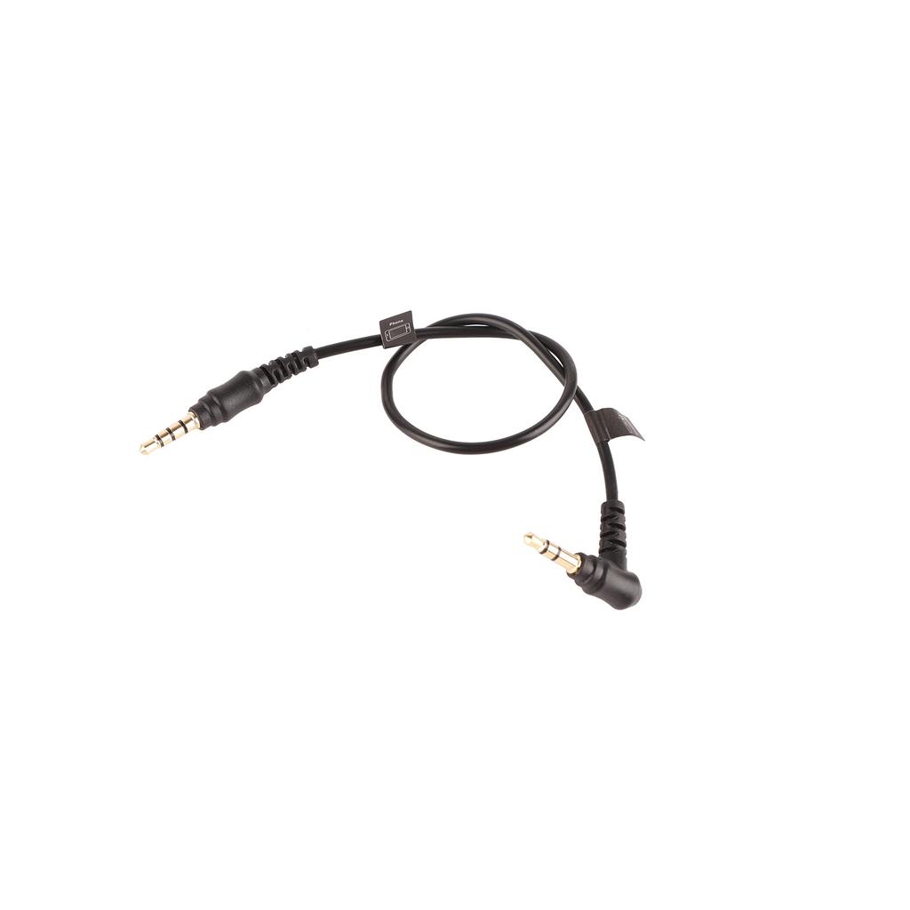 3.5mm TRS‑TRRS 30cm Alloy Audio Connection Cable for Microphone to Mobile Phone Wire