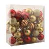 PET Material Christmas Ball Ornaments Pack of 50 for Holiday Decoration
