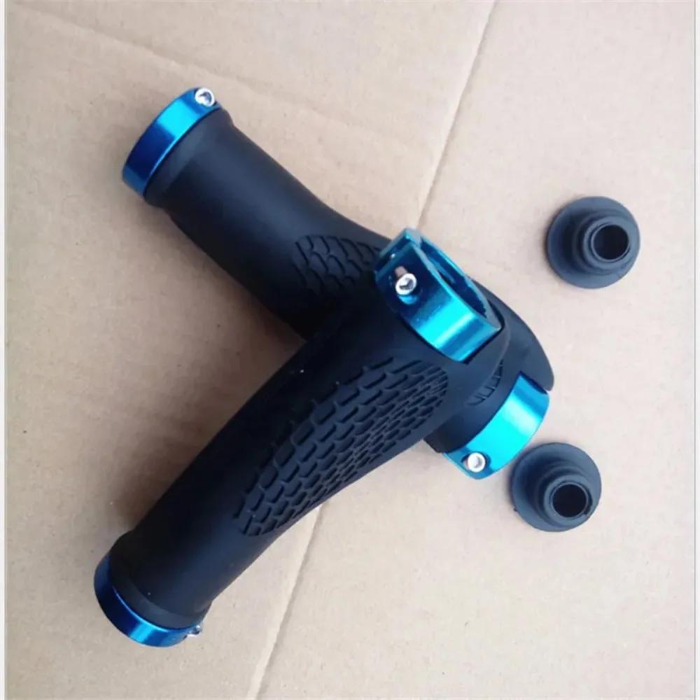 1 Pair Rubber Bike Handlebar Grip Anti-Skid Ergonomic Mountain MTB Cycling Parts Bicycle Grips Black Gold Red Blue