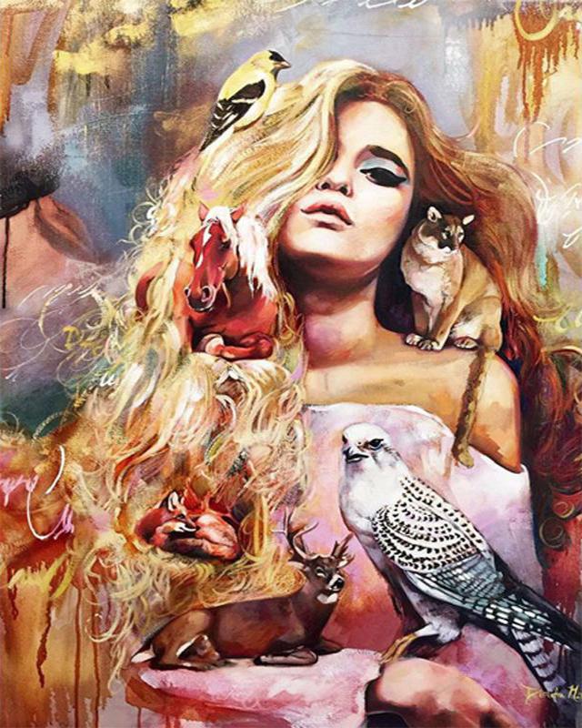 5d алмазная живопись Blackwing Demon женщина Алмазная вышивка маленькие черепахи животные фотографии из стразов мозаика домашний декор