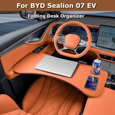 Для BYD Sealion 07 EV Sealion 7 Многофункциональный складной автомобильный столик-поднос Настольный столик для ноутбука на переднее сиденье Подставка для еды Аксессуары для интерьера