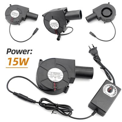 Вентилятор для барбекю для кемпинга 6000 об/мин с регулируемой скоростью, низким уровнем шума, многофункциональный