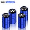 cxlqbm1 4pcs Car Wheel Air Valve Stem Cover Caps For MITSUBISHI Lancer EX 10 Lancer X Outlander ASX Colt Pajero Sport Car Accessories