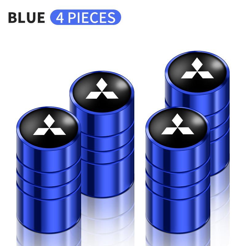 cxlqbm1 4pcs Car Wheel Air Valve Stem Cover Caps For MITSUBISHI Lancer EX 10 Lancer X Outlander ASX Colt Pajero Sport Car Accessories