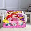 Exquisite princess cartoon flannel blankets can be customized, suitable for beds, bedrooms, sofas, picnics, outdoor leisure nap