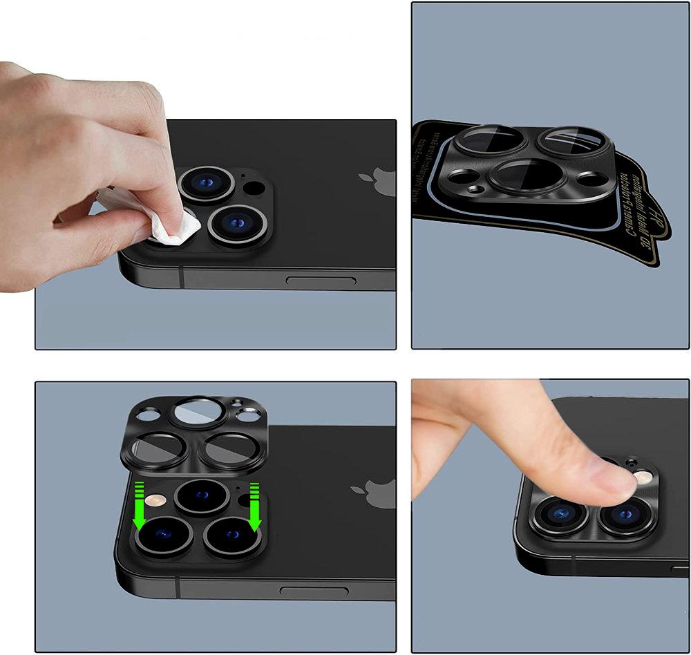ENKAY Lens Cover for iPhone 14 Pro / 14 Pro Max, Black