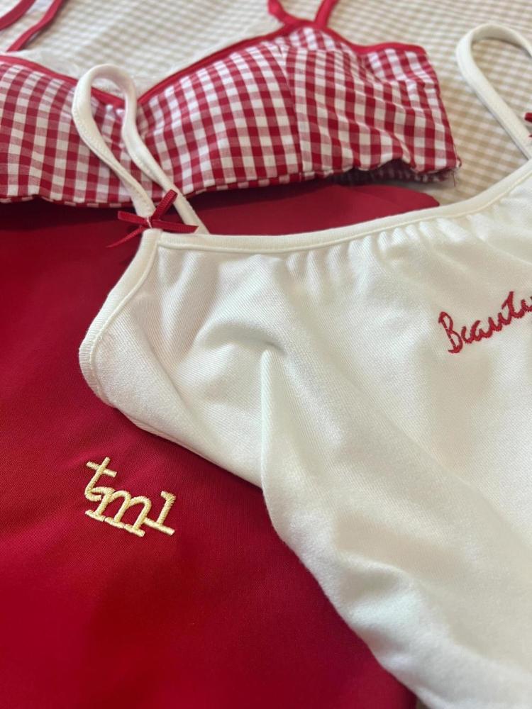 Summer Sexy Slim Sling Sleeveless Set Dress Women Korean Fashion Skinny Plaid Thin Tops Female + Aesthetic Y2k Solid Dresses New