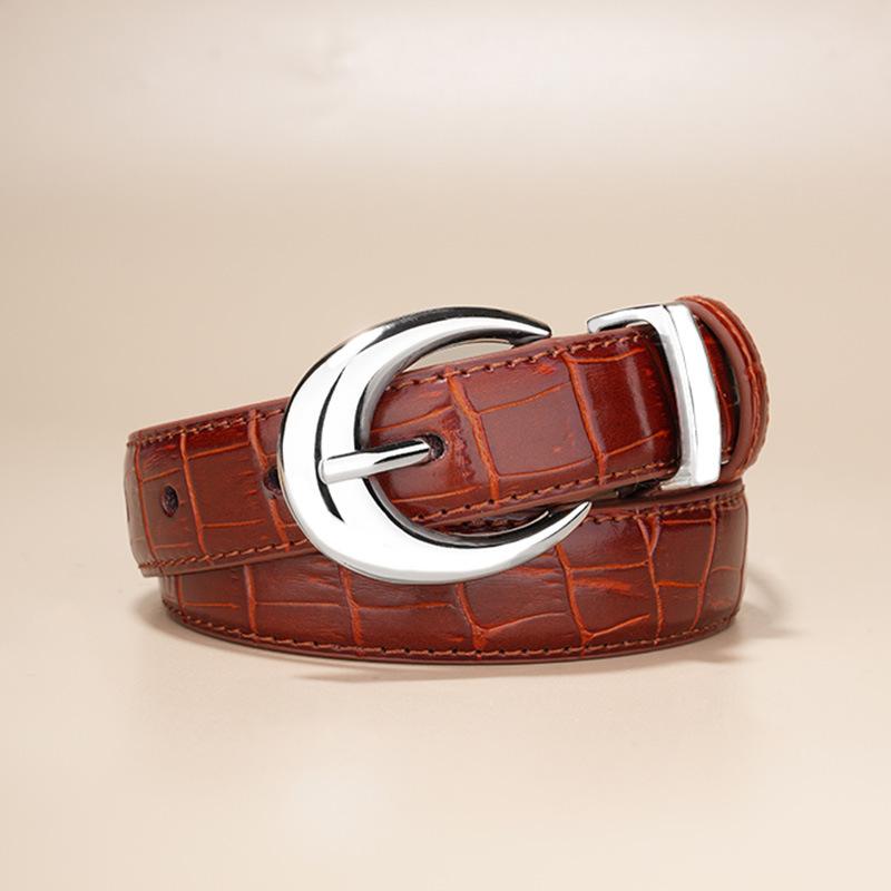 Женский ремень, Женский тонкий ремень из натуральной кожи, Корейский стиль, Модный и универсальный повседневный декоративный маленький ремень, Ремень-инс