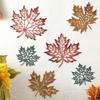 6 шт. Металлический Осенний Кленовый Осенний Лист Настенный Декор Искусство Фермерский Дом Рустик Металлическая Табличка Подвесное Украшение на День Благодарения Осень Дом Внутри Снаружи