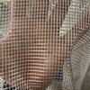 Современные золотистые сетчатые шторы с крупными ячейками для гостиной, спальни, балкона - Дышащая и светопроницаемая марля