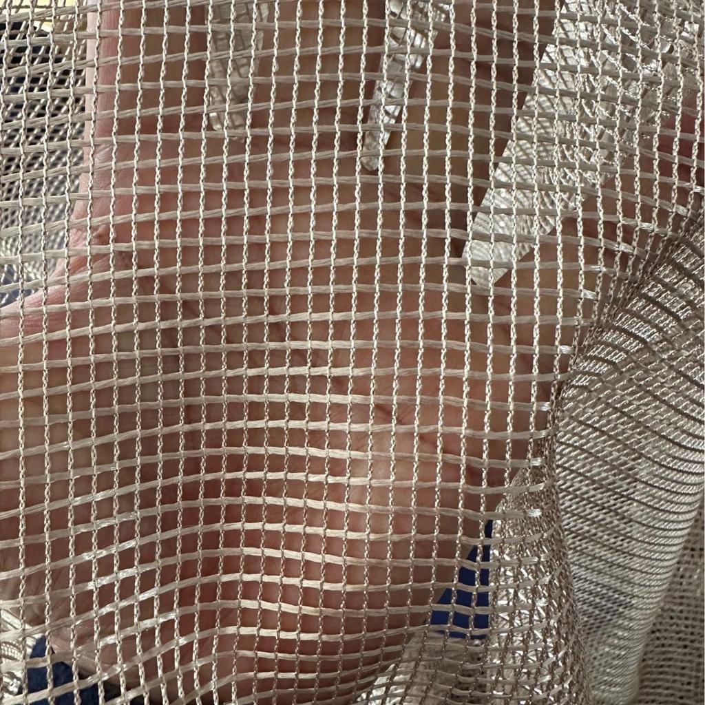 Современные золотистые сетчатые шторы с крупными ячейками для гостиной, спальни, балкона - Дышащая и светопроницаемая марля