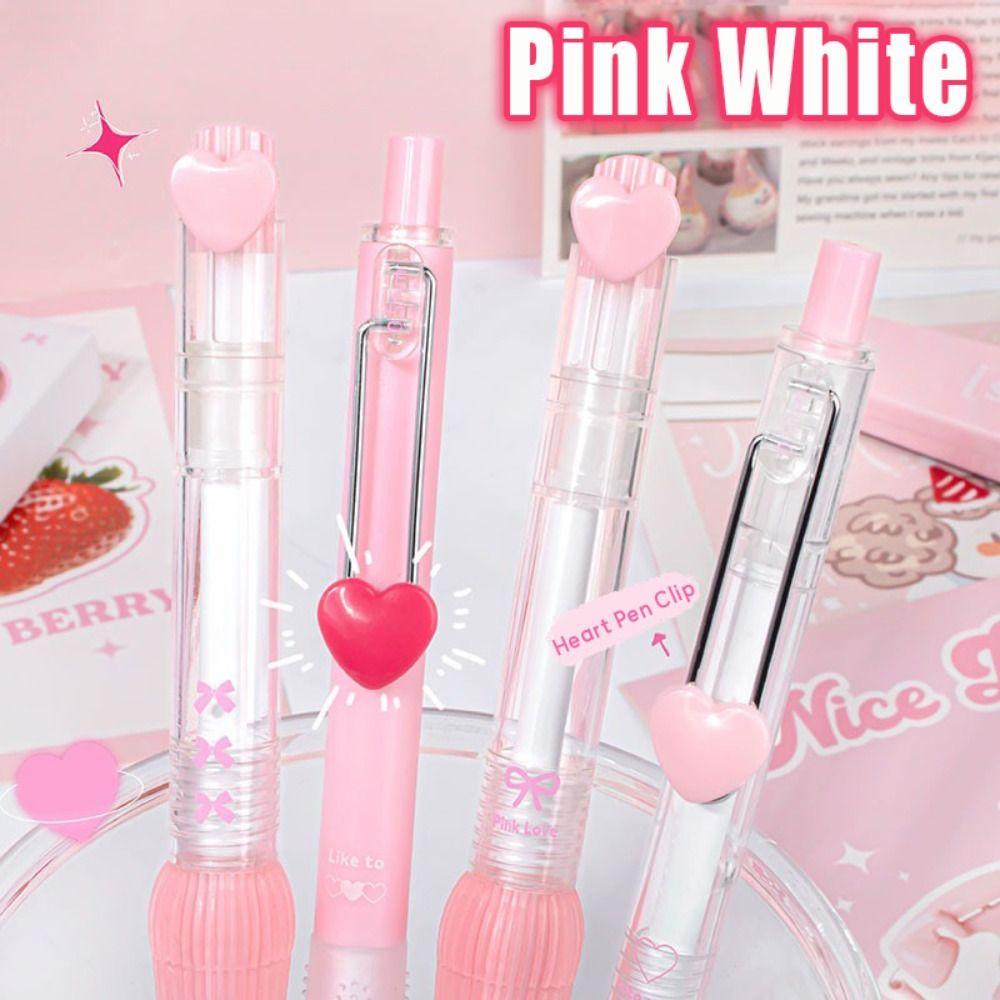 4PCS/Set 0.5mm Black Ink Gel Pen Press Using Ballpoint Pen High Quality Neutral Pen Students