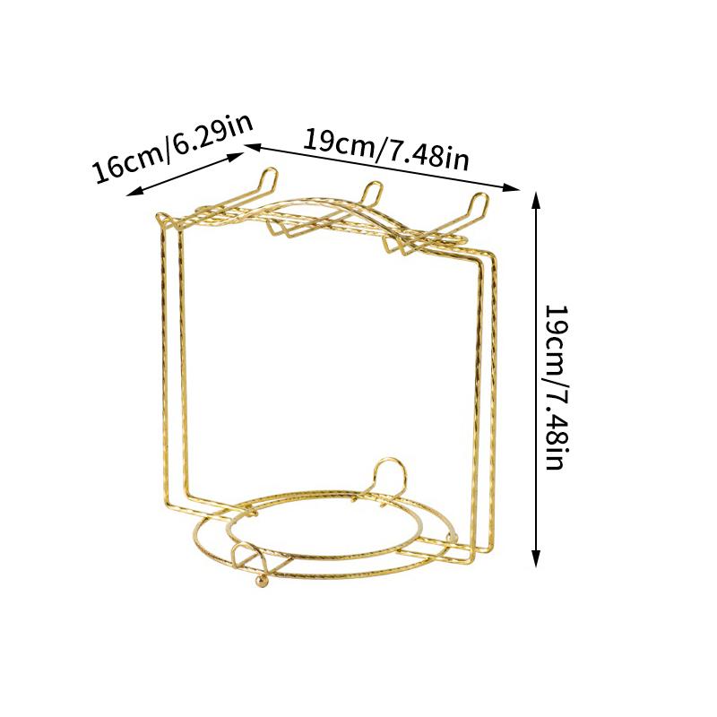 Стойка для кофейных чашек и блюдец вмещает 6 кофейных чашек и 6 тарелок, кухонная стойка для сушки, прочная современная подставка для кружек для столешницы