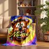 Crash Bandicoot  Custom Flannel Blankets Soft Warm Cozy Throws for Home Decor Holiday Gifts