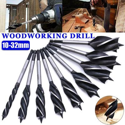 Набор сверл для деревообработки 10-32 мм, сверло для деревообработки, сверло для развертывания, сверло для дерева, высокоуглеродистая сталь, наборы сверл для быстрой резки, деревообработки