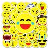 50 Cute Smiling Face Expressions Waterproof Creative Suitcases and Suitcases Laptop Cartoon Graffiti Stickers