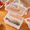 Compact Airtight Fresh-Keeping Box: Portable Refrigerator Storage, Freezable, Microwaveable, Egg Drainer, Fruit & Vegetable Organizer.