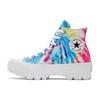 Chuck Taylor All Star Удобные Трендовые Высокие Кеды из Канваса Радужный Тай-Дай Женские Кроссовки 572461C