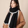 Large Winter Scarf Thicken Plush Neckerchief Fashion Knitted Scarfs  Autumn