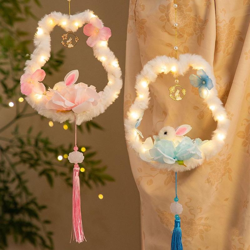 Chinese Paper Lantern Mid- Autumn Festival Lanterns Japanese Lantern Wedding Accessorie Autumn Decor DIY Material Pack