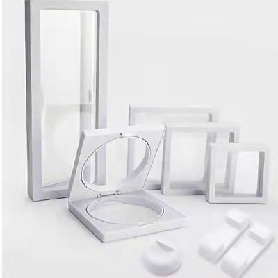 PE-пленка, коробка для хранения ювелирных изделий, прозрачная 3D плавающая рамка, держатель для дисплея, пленка, коробка для демонстрации ювелирных изделий
