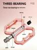 Carbon Keke TANKE Dahon Colorful Three Bearings Bicycle Pedals for Mountain and Road Bikes