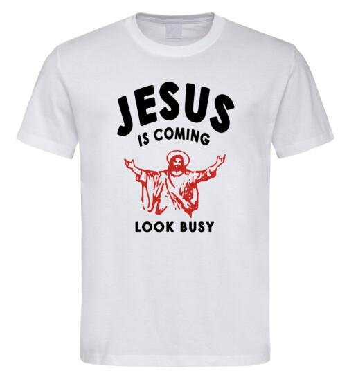 Иисус грядет Футболка Занят Религия Христианство Смешной Шинейд О'Коннор 1070