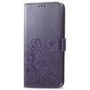 Leather Wallet Flip Case for Huawei Nova 15 14 13 12 12S 11 9 Ultra Pro SE Y72 Y63 Y73 9 Embossed Clover Floral Design