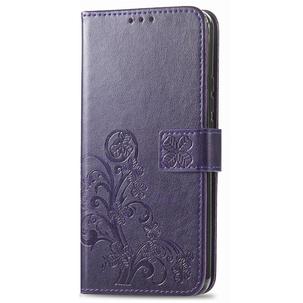 Leather Wallet Flip Case for Huawei Nova 15 14 13 12 12S 11 9 Ultra Pro SE Y72 Y63 Y73 9 Embossed Clover Floral Design